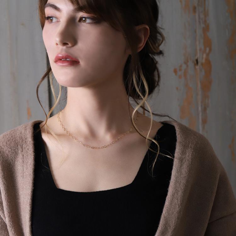 【土日限定5000円OFFクーポン有】 18金ネックレス k18 ネックレス 18金 レディース チェーン ネックレスチェーン リップル ネックレス 3.3mm 18k | DEVAS | 01