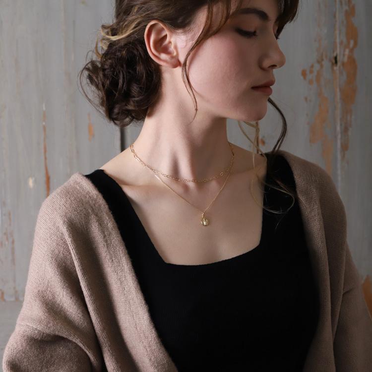 【土日限定5000円OFFクーポン有】 18金ネックレス k18 ネックレス 18金 レディース チェーン ネックレスチェーン リップル ネックレス 3.3mm 18k | DEVAS | 11