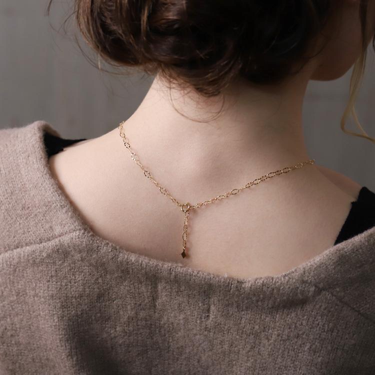 【土日限定5000円OFFクーポン有】 18金ネックレス k18 ネックレス 18金 レディース チェーン ネックレスチェーン リップル ネックレス 3.3mm 18k | DEVAS | 07
