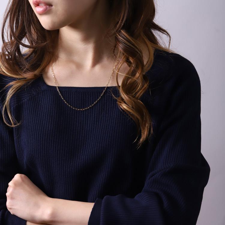 【土日限定5000円OFFクーポン有】 18金ネックレス k18 ネックレス 18金 レディース ネックレスチェーン 4面カット 2.2mm ロング 小豆 メンズ 18k | DEVAS | 01