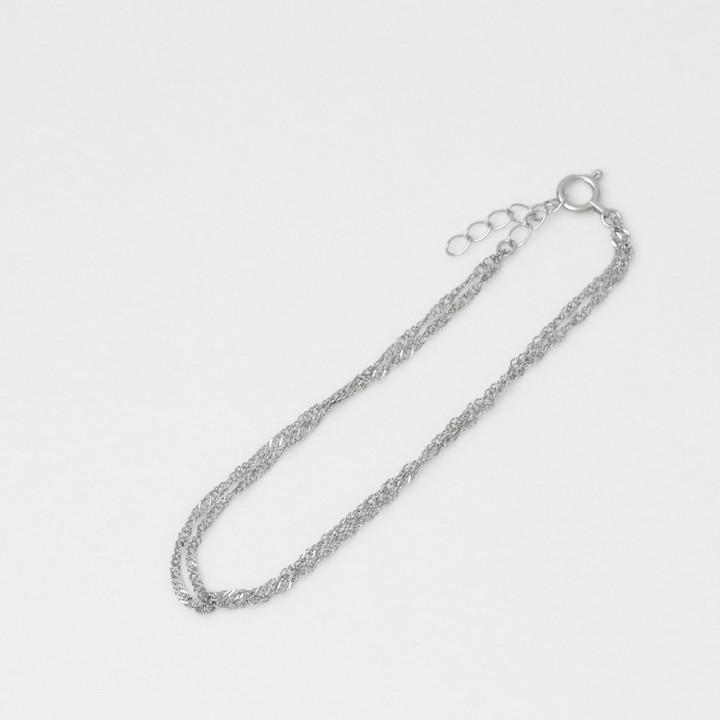 【土日限定1500円OFFクーポン有】 プラチナブレスレット レディース ブレスレット プラチナ850 2連 スクリューチェーン 1.2mm ブレスレットレディース | DEVAS | 02