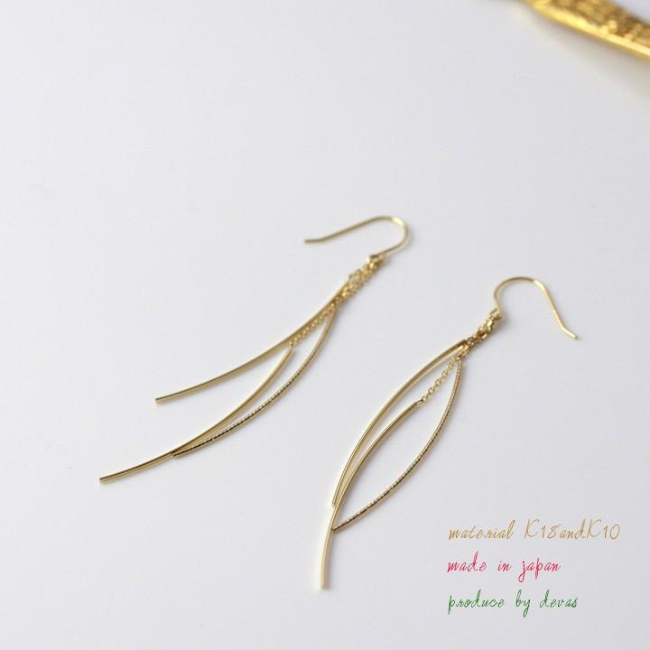 【土日限定1500円OFFクーポン有】 18金 10金 K10ピアス k18 18金ピアス 18k フックピアス エメラルド k18ピアス レディース ピアス18金 【在庫限り】 | DEVAS | 03