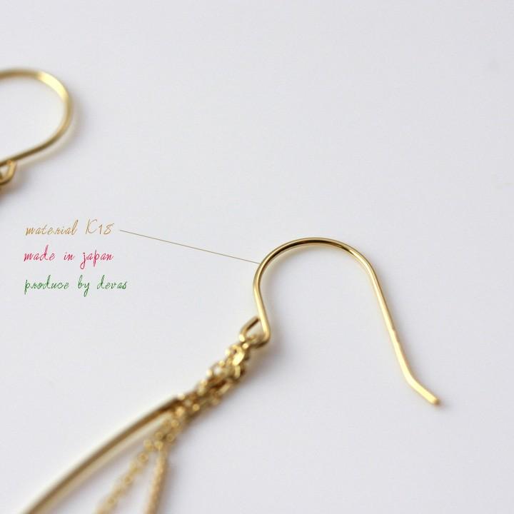 【土日限定1500円OFFクーポン有】 18金 10金 K10ピアス k18 18金ピアス 18k フックピアス エメラルド k18ピアス レディース ピアス18金 【在庫限り】 | DEVAS | 04