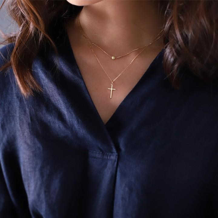 DEVAS ペンダントトップ 18金 k18 18金ネックレス クロス ペンダント