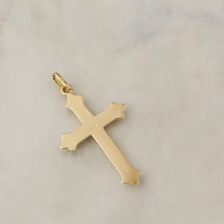 【土日限定1500円OFFクーポン有】 ペンダントトップ 18金 k18 18金ネックレス ペンダント メンズ ゴシック クロス 18k トップ 18金ペンダントトップ | DEVAS | 04