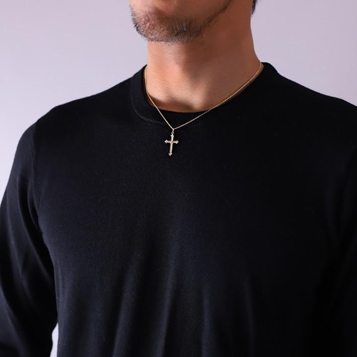 【土日限定1500円OFFクーポン有】 ペンダントトップ 18金 k18 18金ネックレス ペンダント メンズ ゴシック クロス 18k トップ 18金ペンダントトップ | DEVAS | 08