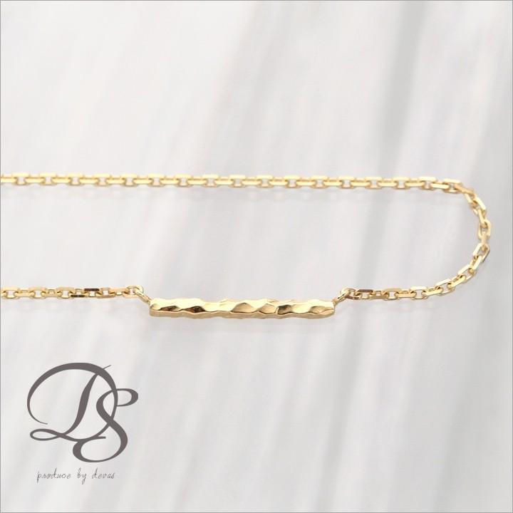 【土日限定2000円OFFクーポン有】 18金 アンクレット k18 18k レディース クロスバー デザイン 18金アンクレット シンプル 普段使い 18 金 チェーン | DEVAS