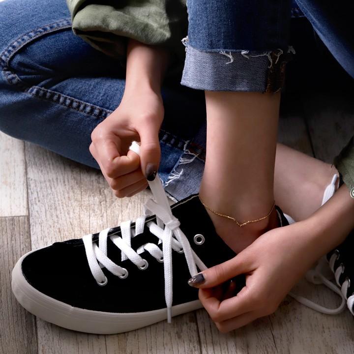 【土日限定2000円OFFクーポン有】 18金 アンクレット k18 18k レディース V バー デザイン 18金アンクレット 普段使い 18 金 チェーン おしゃれ | DEVAS | 07