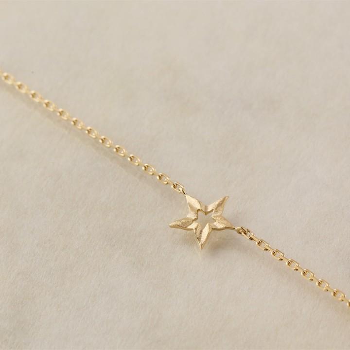 【土日限定2000円OFFクーポン有】 18金 アンクレット k18 18k レディース スター 星 18金アンクレット シンプル 普段使い 18 金 チェーン | DEVAS | 03