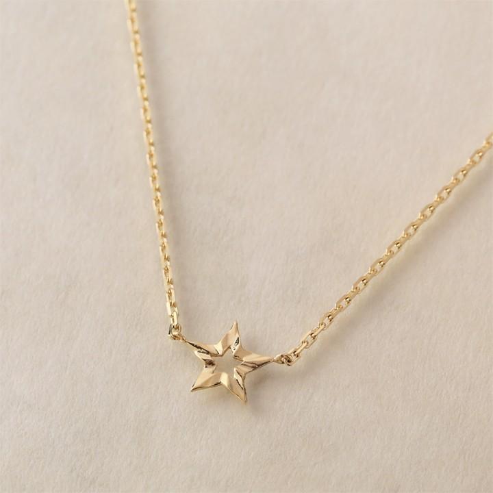 【土日限定2000円OFFクーポン有】 18金 アンクレット k18 18k レディース スター 星 18金アンクレット シンプル 普段使い 18 金 チェーン | DEVAS | 04