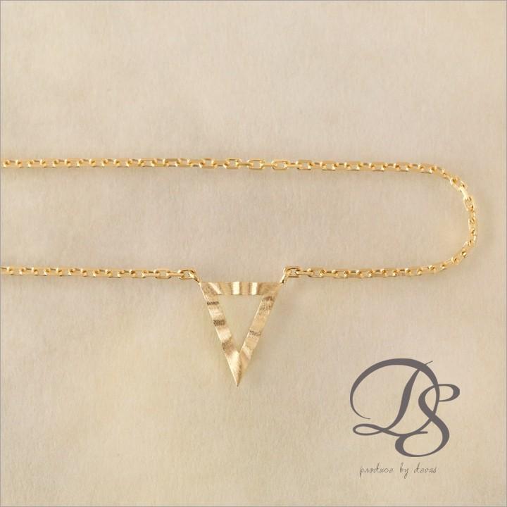 【土日限定2000円OFFクーポン有】 18金 アンクレット k18 18k レディース トライアングル 三角形 18金アンクレット シンプル 普段使い 18 金 チェーン | DEVAS