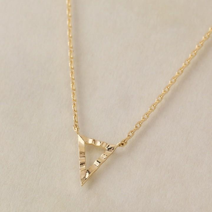 【土日限定2000円OFFクーポン有】 18金 アンクレット k18 18k レディース トライアングル 三角形 18金アンクレット シンプル 普段使い 18 金 チェーン | DEVAS | 04