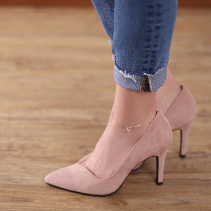 【土日限定2000円OFFクーポン有】 18金 アンクレット k18 18k レディース トライアングル 三角形 18金アンクレット シンプル 普段使い 18 金 チェーン | DEVAS | 08