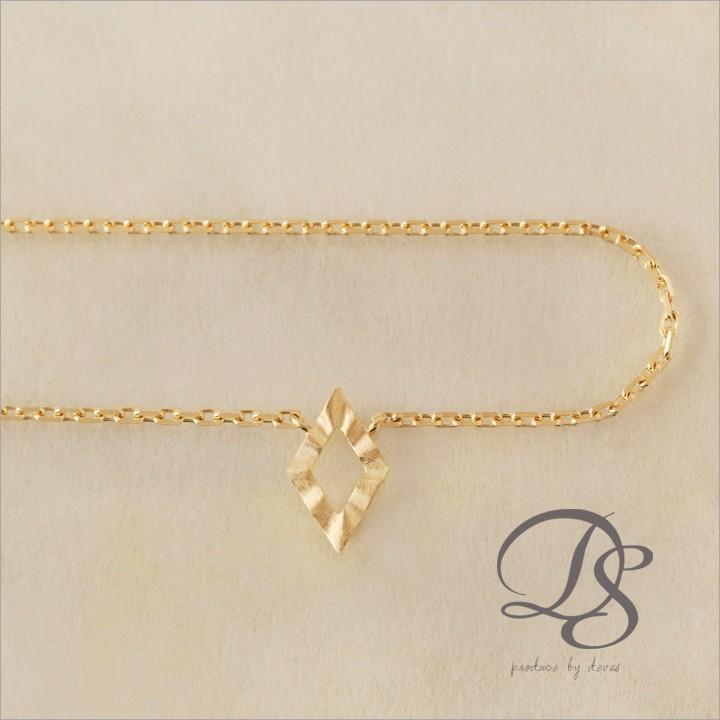 【土日限定2000円OFFクーポン有】 18金 アンクレット k18 18k レディースローンバス ひし形 18金アンクレット シンプル 普段使い 18 金 チェーン | DEVAS