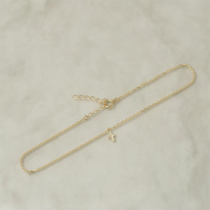 【土日限定2000円OFFクーポン有】 18金 アンクレット k18 18k レディース プチクロス デザイン 18金アンクレット シンプル 普段使い 18 金 チェーン | DEVAS | 02