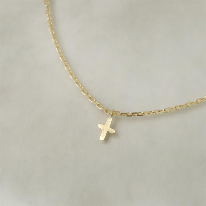 【土日限定2000円OFFクーポン有】 18金 アンクレット k18 18k レディース プチクロス デザイン 18金アンクレット シンプル 普段使い 18 金 チェーン | DEVAS | 05