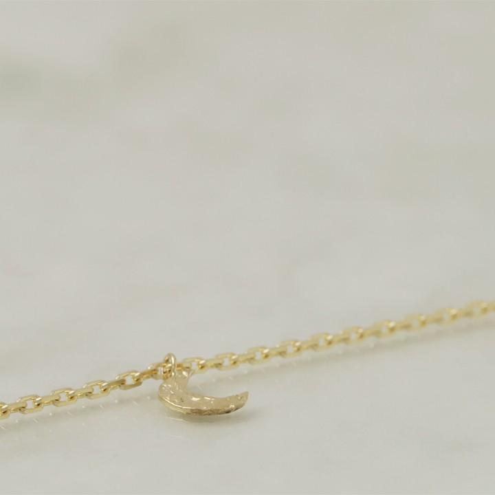 【土日限定2000円OFFクーポン有】 18金 アンクレット k18 18k レディース月 ムーン 三日月 18金アンクレット シンプル 普段使い 18 金 チェーン | DEVAS | 04