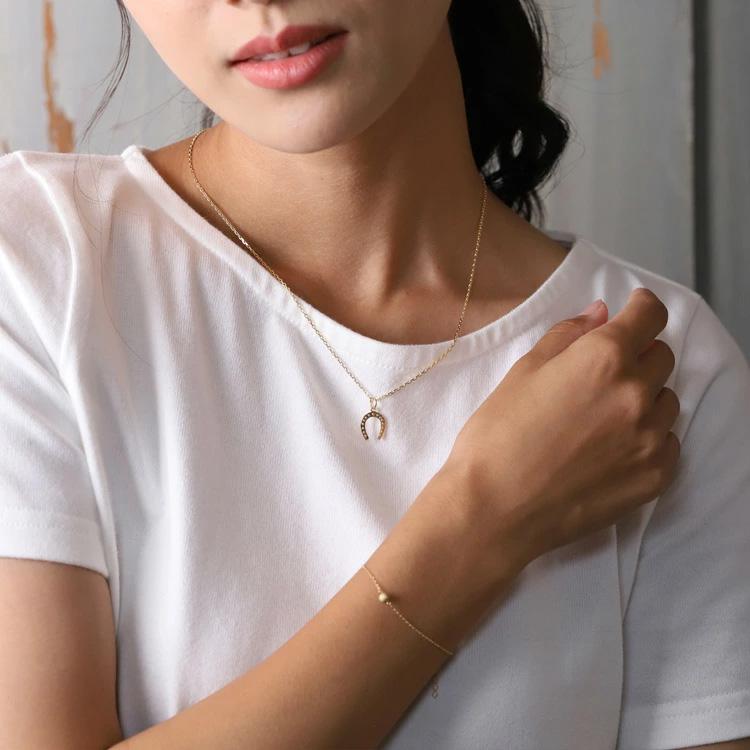 【土日限定1500円OFFクーポン有】 18金 ブレスレット k18 18金ブレスレット 18k レディース ボール 0.9mm チェーン ブレスレットレディース | DEVAS | 04