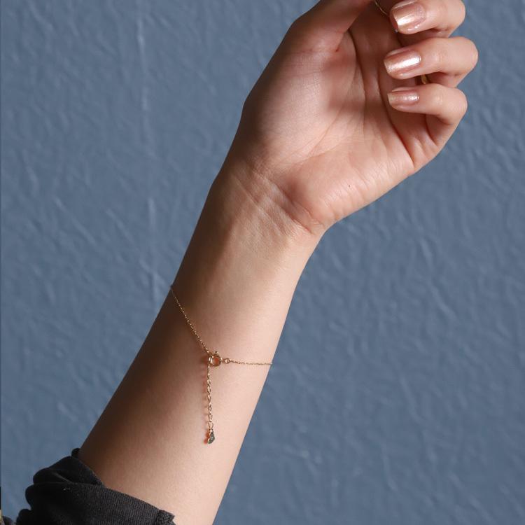 【土日限定1500円OFFクーポン有】 18金 ブレスレット k18 18金ブレスレット 18k レディース ボール 0.9mm チェーン ブレスレットレディース | DEVAS | 09