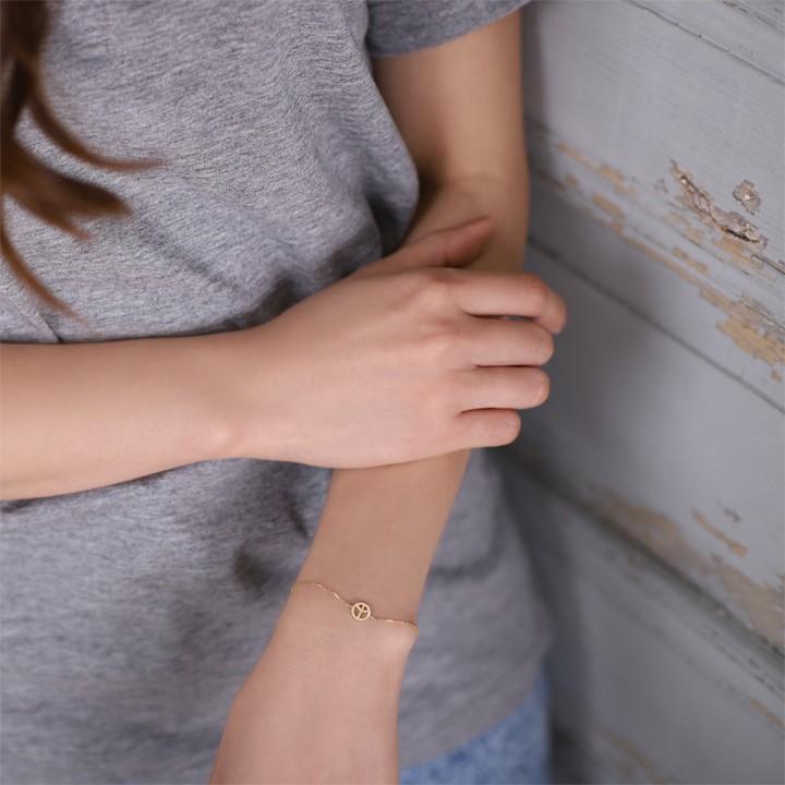 【土日限定2000円OFFクーポン有】 18金 ブレスレット k18 18金ブレスレット 18k レディース ピース 0.9mm チェーン ブレスレットレディース | DEVAS | 08