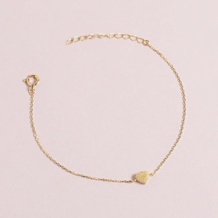 【土日限定2000円OFFクーポン有】 18金 ブレスレット k18 18金ブレスレット 18k レディース ハート 0.9mm チェーン ブレスレットレディース | DEVAS | 04