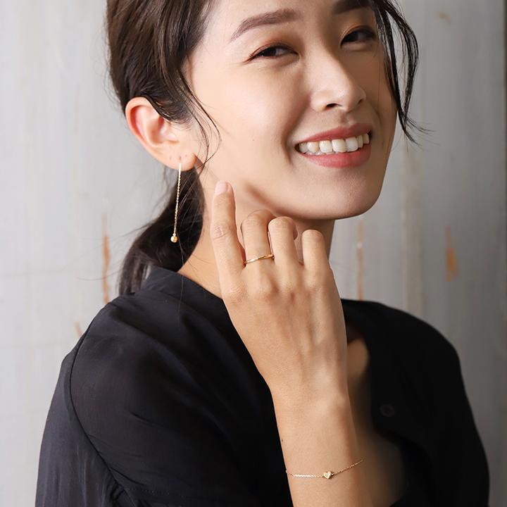 【土日限定2000円OFFクーポン有】 18金 ブレスレット k18 18金ブレスレット 18k レディース ハート 0.9mm チェーン ブレスレットレディース | DEVAS | 09