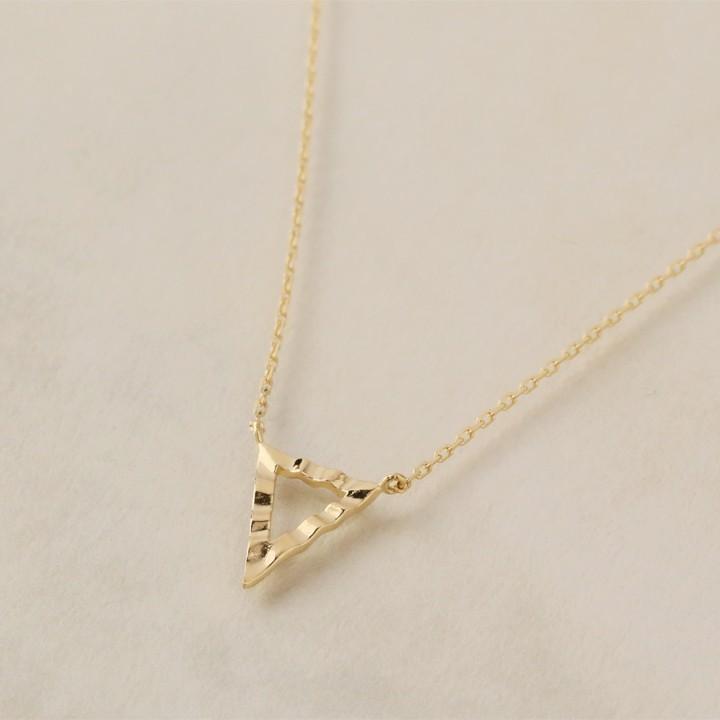 【土日限定2000円OFFクーポン有】 18金 ブレスレット k18 18金ブレスレット 18k レディース 三角形 トライアングル あずきチェーン チェーン シンプル | DEVAS | 04