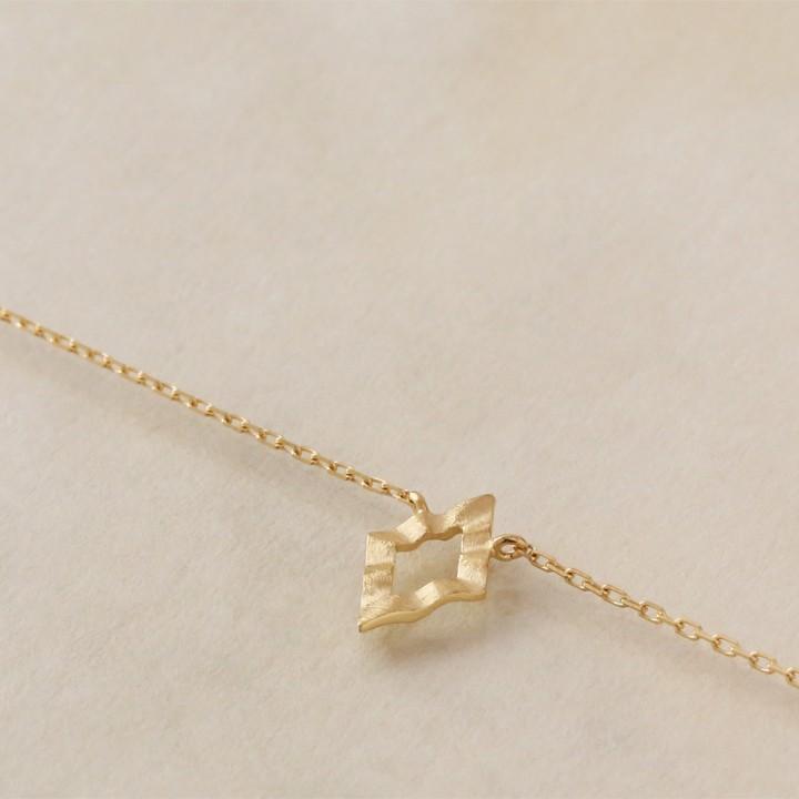 【土日限定2000円OFFクーポン有】 18金 ブレスレット k18 18金ブレスレット 18k レディース ひし形 0.9mm チェーン ブレスレットレディース | DEVAS | 03
