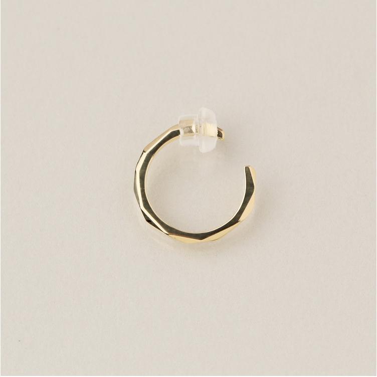 イヤーカフ 18金 イヤカフ k18 18k レディース ノンホール ピアス カットデザイン 18 金 ノンホールピアス シンプル ゴールド 小さめ つけっぱなし 片耳 | DEVAS | 06