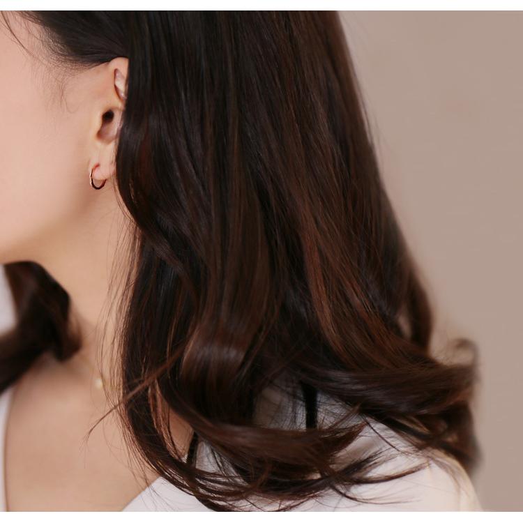 イヤーカフ 18金 イヤカフ k18 18k レディース ピンクゴールド ノンホール ピアス カットデザイン 18 金 ノンホールピアス シンプル 小さめ つけっぱなし 片耳 | DEVAS | 05