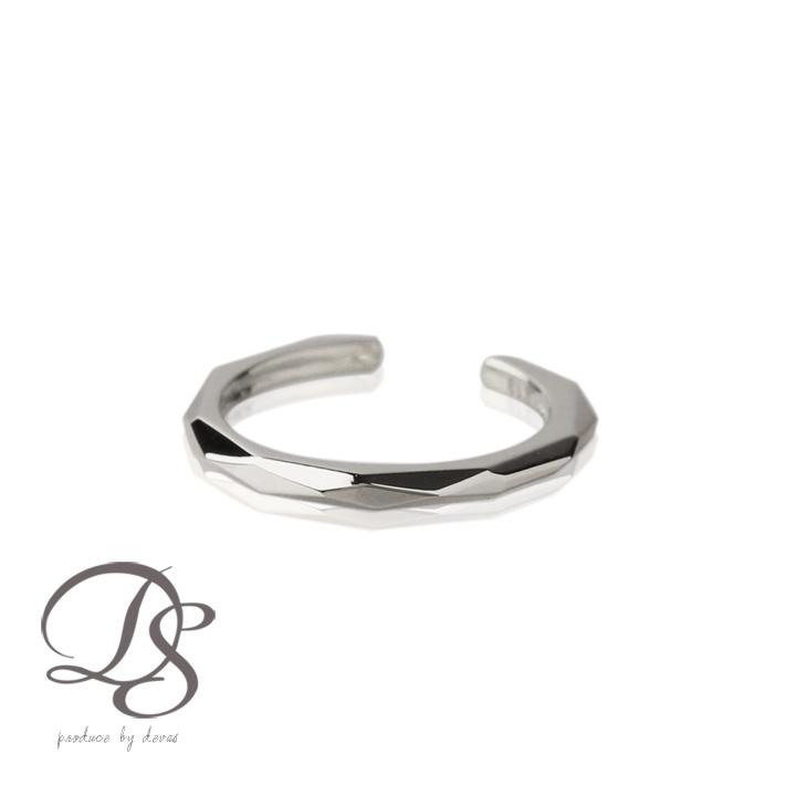 プラチナイヤーカフ プラチナ イヤカフ カット デザイン レディース ノンホール ピアス Pt950 ぷらちな 片耳 ノンホールピアス シンプル 小さめ つけっぱなし | DEVAS