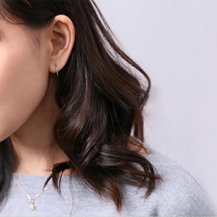 プラチナイヤーカフ プラチナ イヤカフ ブロック スクエア レディース ノンホール ピアス Pt950 片耳 | DEVAS | 05