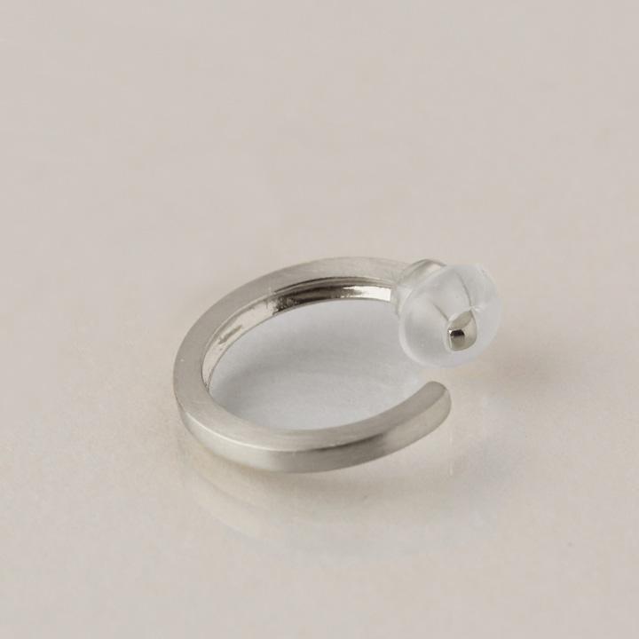 プラチナイヤーカフ プラチナ イヤカフ フラット 角状 レディース ノンホール ピアス Pt950 片耳 ノンホールピアス | DEVAS | 04