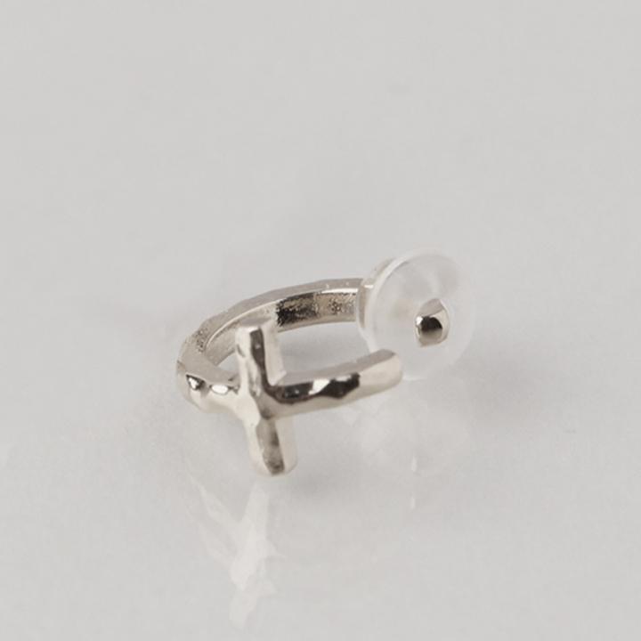 プラチナイヤーカフ プラチナ イヤカフ クロス 十字架 レディース ノンホール ピアス Pt950 片耳 ノンホールピアス シンプル ゴールド 小さめ つけっぱなし | DEVAS | 05