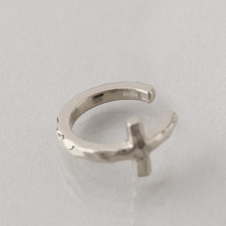 プラチナイヤーカフ プラチナ イヤカフ クロス 十字架 レディース ノンホール ピアス Pt950 片耳 ノンホールピアス シンプル ゴールド 小さめ つけっぱなし | DEVAS | 06