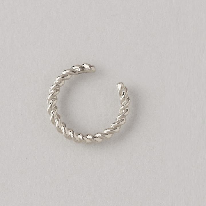 プラチナイヤーカフ プラチナ イヤカフ ツイスト ひねり レディース ノンホール ピアス Pt950 片耳 ノンホールピアス | DEVAS | 03