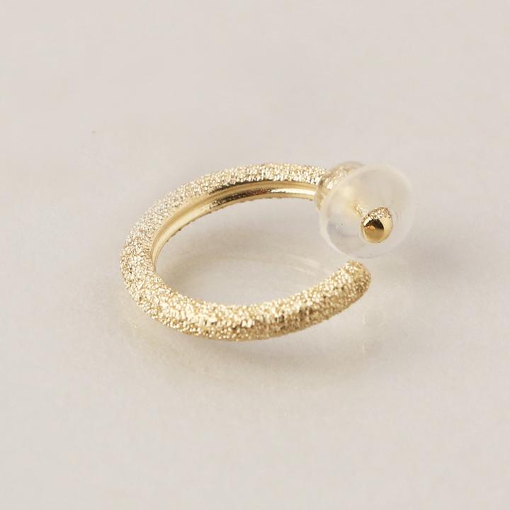 【土日限定1500円OFFクーポン有】 イヤーカフ 18金 イヤカフ k18 18k レディース ノンホール ピアス スターダスト ノンホールピアス つけっぱなし 片耳 | DEVAS | 03