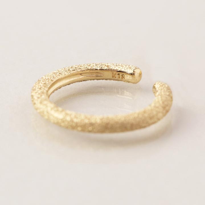 【土日限定1500円OFFクーポン有】 イヤーカフ 18金 イヤカフ k18 18k レディース ノンホール ピアス スターダスト ノンホールピアス つけっぱなし 片耳 | DEVAS | 04