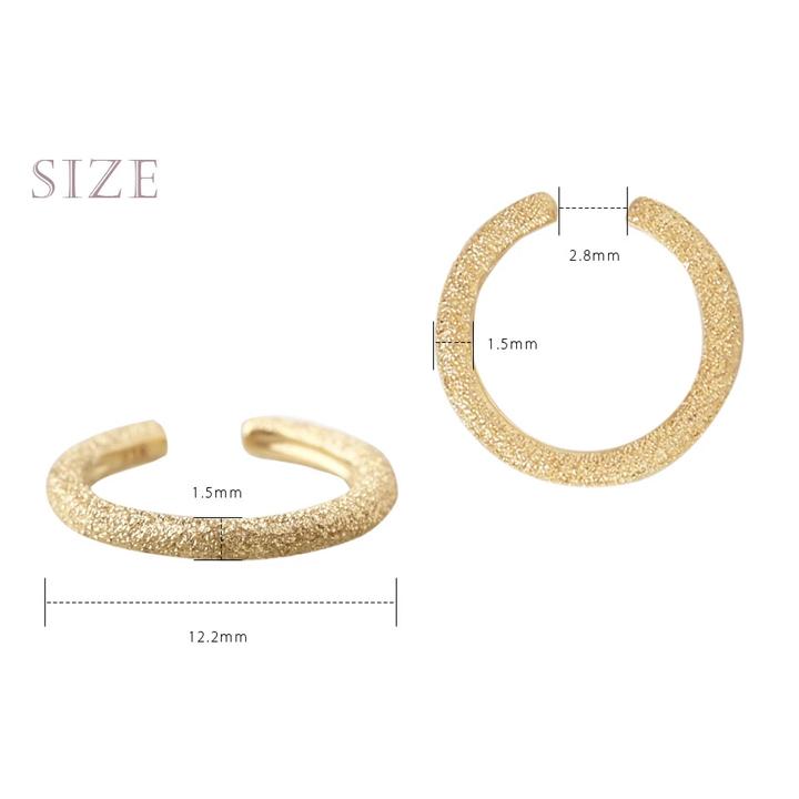 【土日限定1500円OFFクーポン有】 イヤーカフ 18金 イヤカフ k18 18k レディース ノンホール ピアス スターダスト ノンホールピアス つけっぱなし 片耳 | DEVAS | 05