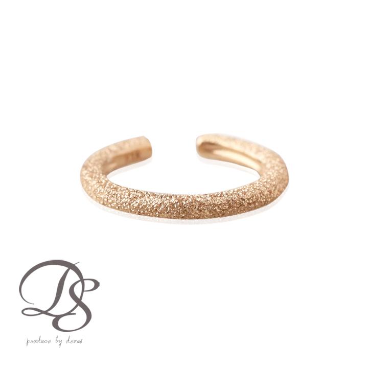 【土日限定1500円OFFクーポン有】 イヤーカフ 18金 イヤカフ k18 18k レディース ピンクゴールド ノンホール スターダスト ノンホールピアス 片耳 | DEVAS