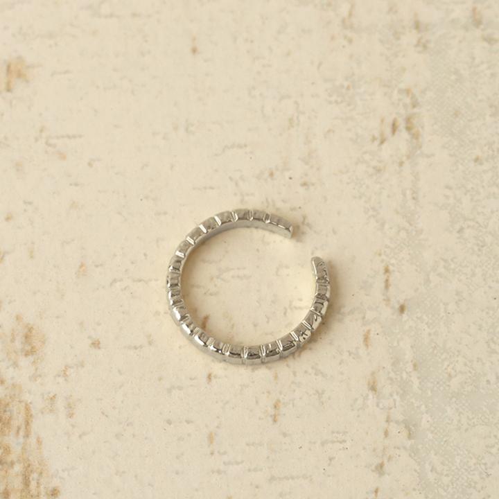 プラチナイヤーカフ プラチナ イヤカフ ブロック ダメージ レディース ノンホール ピアス Pt950 片耳 ノンホールピアス シンプル ゴールド 小さめ つけっぱなし | DEVAS | 02