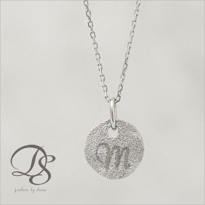 【土日限定3500円OFFクーポン有】 プラチナ ネックレス レディース プラチナネックレス PT950 コイン イニシャル アルファベット ネックレスレディース | DEVAS