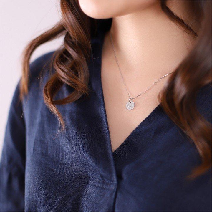 【土日限定3500円OFFクーポン有】 プラチナ ネックレス レディース プラチナネックレス PT950 コイン イニシャル アルファベット ネックレスレディース | DEVAS | 10