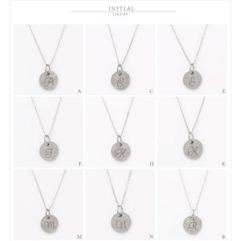 【土日限定3500円OFFクーポン有】 プラチナ ネックレス レディース プラチナネックレス PT950 コイン イニシャル アルファベット ネックレスレディース | DEVAS | 08