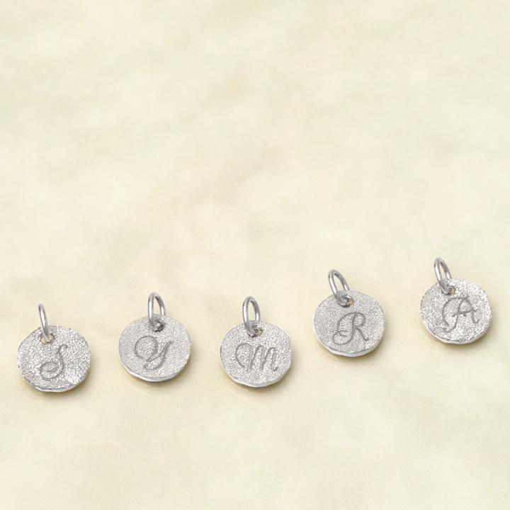 【土日限定3000円OFFクーポン有】 18金ネックレス k18 ネックレス 18金 ホワイトゴールド レディース コイン イニシャル アルファベット 18k 小豆 | DEVAS | 04