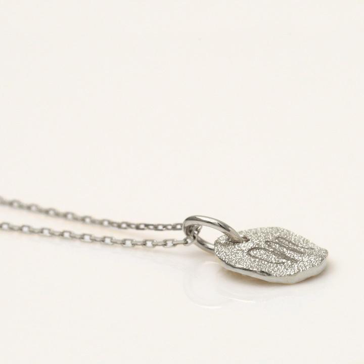 【土日限定3000円OFFクーポン有】 18金ネックレス k18 ネックレス 18金 ホワイトゴールド レディース コイン イニシャル アルファベット 18k 小豆 | DEVAS | 05