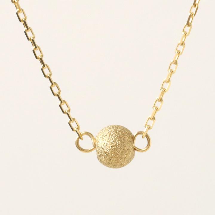 【土日限定2000円OFFクーポン有】 18金ネックレス k18 ネックレス 18金 レディース ボール プチボール プチネックレス 18k あずきチェーン 小豆 | DEVAS | 02