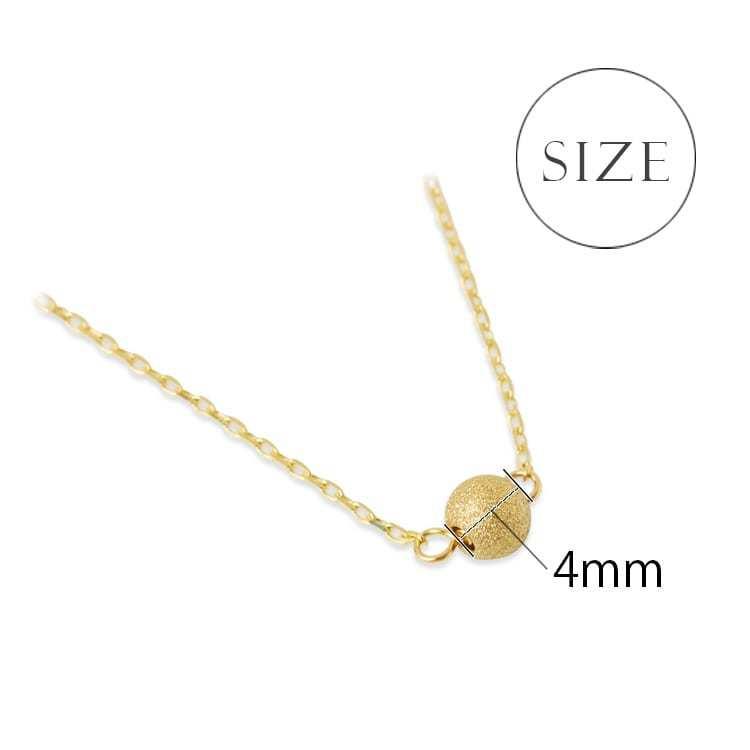 【土日限定2000円OFFクーポン有】 18金ネックレス k18 ネックレス 18金 レディース ボール プチボール プチネックレス 18k あずきチェーン 小豆 | DEVAS | 06