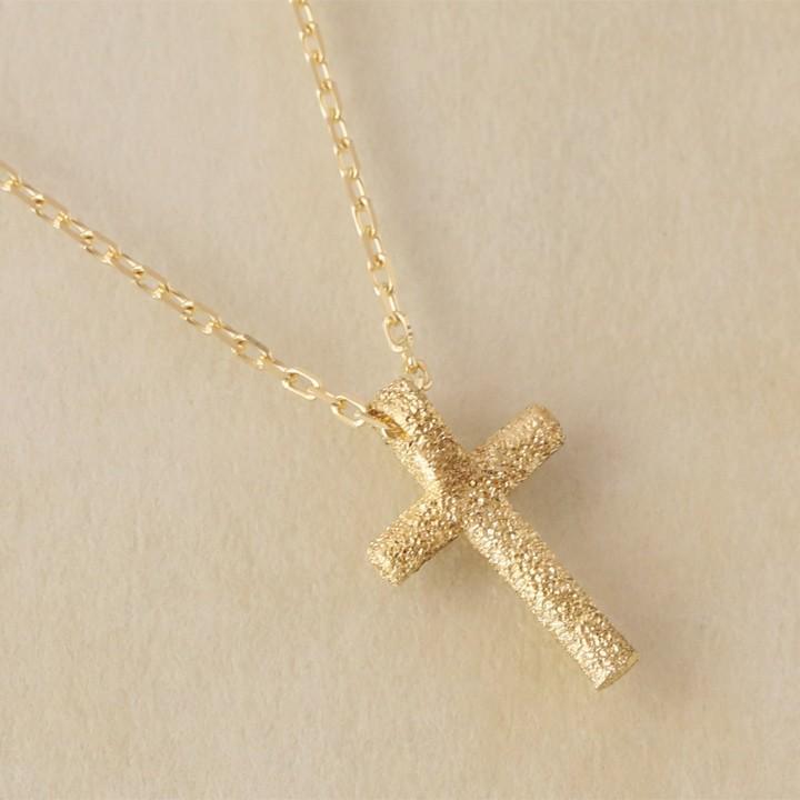 【土日限定3500円OFFクーポン有】 18金ネックレス k18 ネックレス 18金 レディース クロス クロスネックレス ダイヤモンド 18k あずきチェーン 小豆 | DEVAS | 03