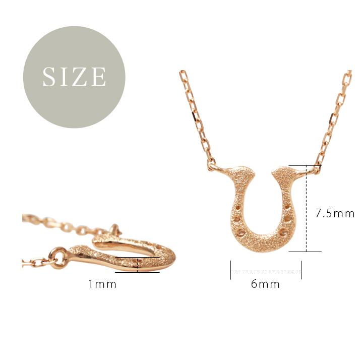 【土日限定1500円OFFクーポン有】 18金ネックレス k18 ネックレス 18金 ピンクゴールド レディース 馬蹄 ホースシュー お守り 18k あずきチェーン 小豆 | DEVAS | 05